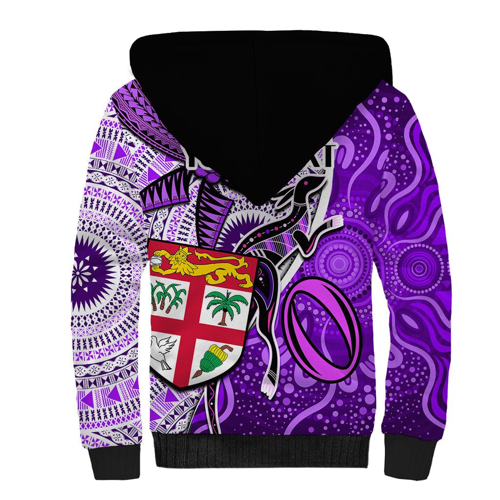 personalised-fiji-australia-rugby-sherpa-hoodie-kangaroo-and-palm-tree-purple-tapa-pattern-mix-aboriginal