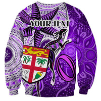personalised-fiji-australia-rugby-sweatshirt-kangaroo-and-palm-tree-purple-tapa-pattern-mix-aboriginal