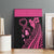 Breast Cancer Awareness Canvas Wall Art Think Pink Polynesian Ribbon and Butterfly