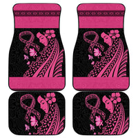 Breast Cancer Awareness Car Mats Think Pink Polynesian Ribbon and Butterfly