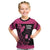 Breast Cancer Awareness Kid T Shirt Think Pink Polynesian Ribbon and Butterfly