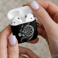 Personalised Niue Darts Masters AirPods Case Tribal Hiapo Dartboard - Polynesian Pride