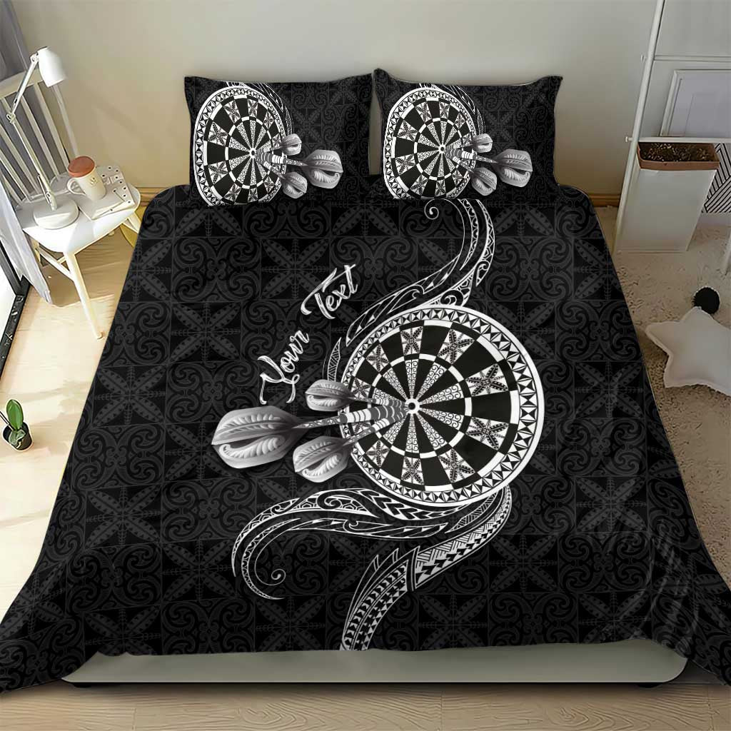 Personalised Niue Darts Masters Bedding Set Tribal Hiapo Dartboard - Polynesian Pride