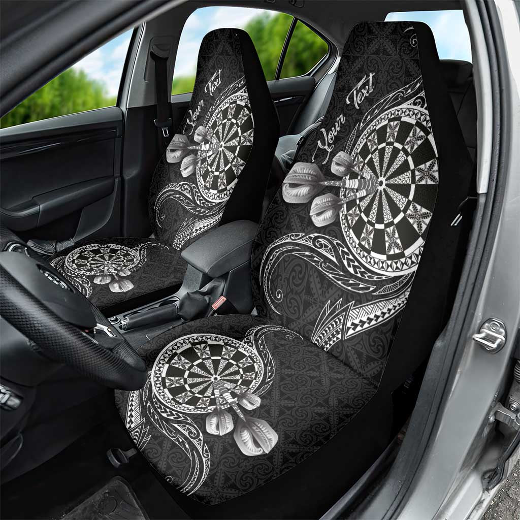 Personalised Niue Darts Masters Car Seat Cover Tribal Hiapo Dartboard - Polynesian Pride