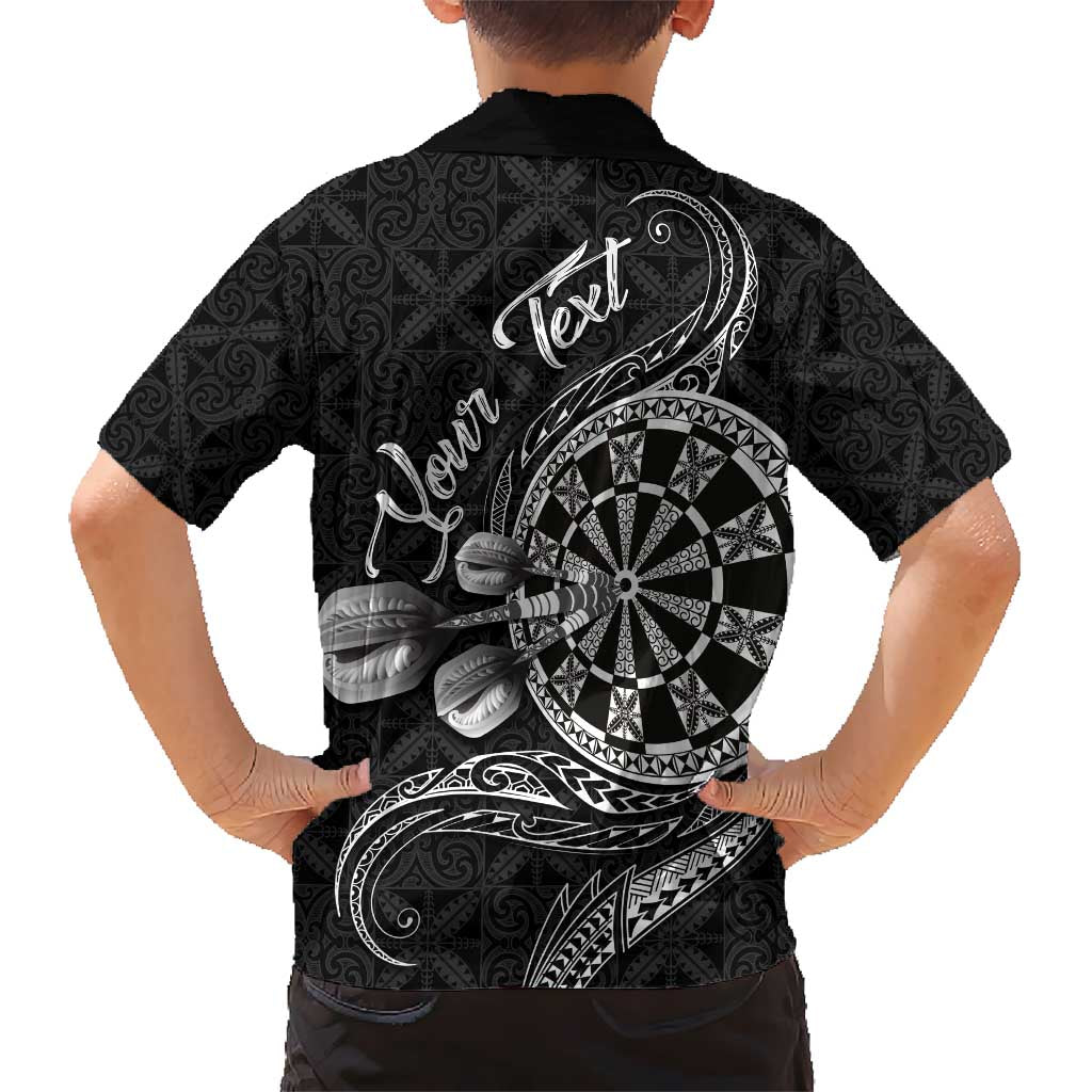 Personalised Niue Darts Masters Hawaiian Shirt Tribal Hiapo Dartboard - Polynesian Pride