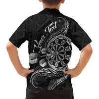 Personalised Niue Darts Masters Hawaiian Shirt Tribal Hiapo Dartboard - Polynesian Pride