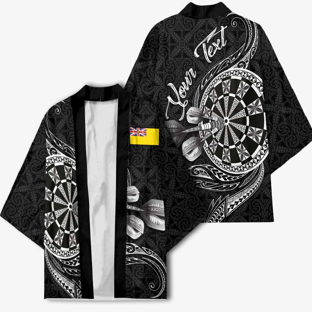 Personalised Niue Darts Masters Kimono Tribal Hiapo Dartboard LT03 - Polynesian Pride