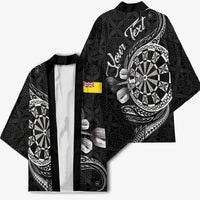 Personalised Niue Darts Masters Kimono Tribal Hiapo Dartboard LT03 - Polynesian Pride