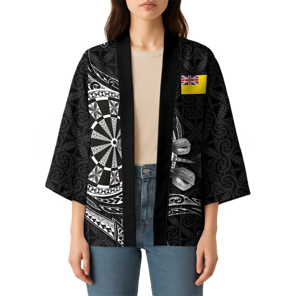 Personalised Niue Darts Masters Kimono Tribal Hiapo Dartboard LT03 - Polynesian Pride