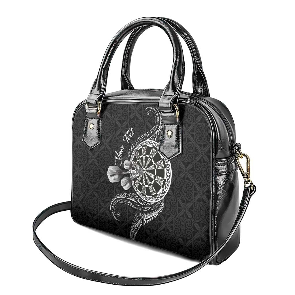Personalised Niue Darts Masters Shoulder Handbag Tribal Hiapo Dartboard LT03 - Polynesian Pride