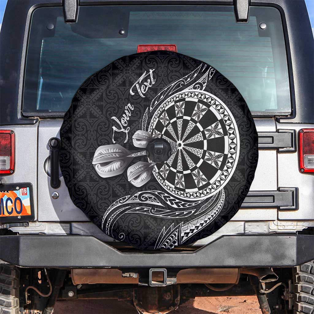 Personalised Niue Darts Masters Spare Tire Cover Tribal Hiapo Dartboard - Polynesian Pride