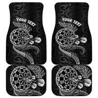 Personalised New Zealand Aotearoa Darts Masters Car Mats Tribal Silver Fern and Ta Moko Dartboard LT03 - Polynesian Pride