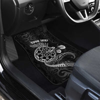 Personalised New Zealand Aotearoa Darts Masters Car Mats Tribal Silver Fern and Ta Moko Dartboard LT03 - Polynesian Pride