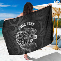 Personalised New Zealand Aotearoa Darts Masters Sarong Tribal Silver Fern and Ta Moko Dartboard - Polynesian Pride