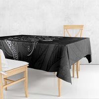 Personalised New Zealand Aotearoa Darts Masters Tablecloth Tribal Silver Fern and Ta Moko Dartboard LT03 - Polynesian Pride