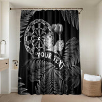 Personalised New Zealand Aotearoa Darts Masters Bathroom Set Silver Fern and Maori Spirit - Polynesian Pride
