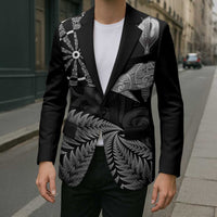 Personalised New Zealand Aotearoa Darts Masters Blazer Silver Fern and Maori Spirit LT03 - Polynesian Pride