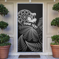 Personalised New Zealand Aotearoa Darts Masters Door Cover Silver Fern and Maori Spirit - Polynesian Pride