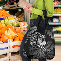 Personalised New Zealand Aotearoa Darts Masters Grocery Bag Silver Fern and Maori Spirit - Polynesian Pride