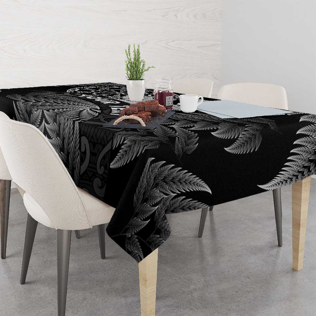 Personalised New Zealand Aotearoa Darts Masters Tablecloth Silver Fern and Maori Spirit LT03 - Polynesian Pride