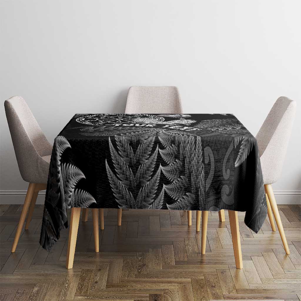 Personalised New Zealand Aotearoa Darts Masters Tablecloth Silver Fern and Maori Spirit LT03 - Polynesian Pride