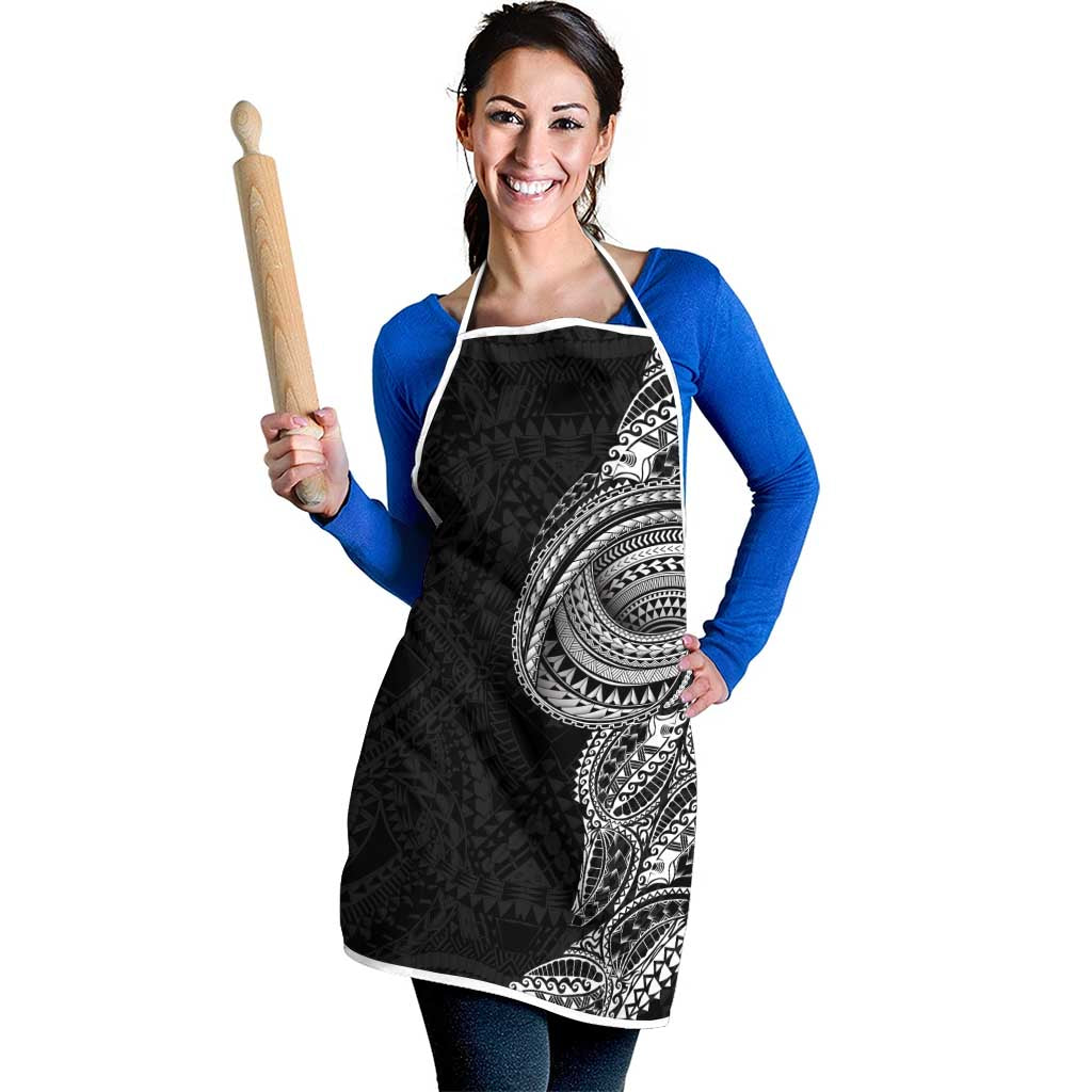 Traditional Polynesian Art Tattoos Apron Black Color - Polynesian Pride