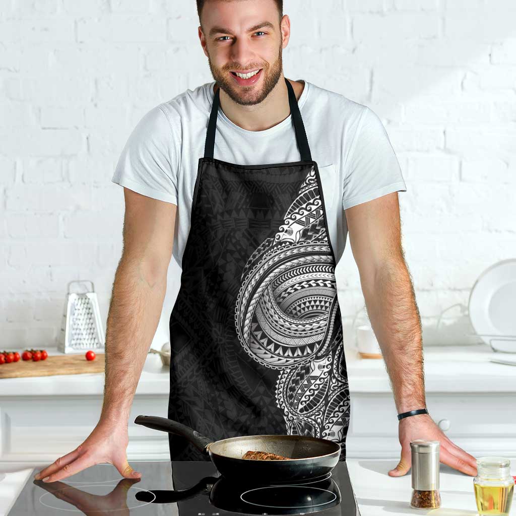 Traditional Polynesian Art Tattoos Apron Black Color - Polynesian Pride
