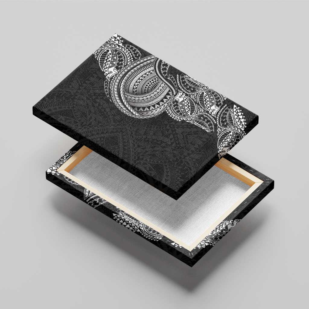 Traditional Polynesian Art Tattoos Canvas Wall Art Black Color - Polynesian Pride