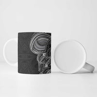Traditional Polynesian Art Tattoos Ceramic Mug Black Color - Polynesian Pride
