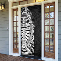 Traditional Polynesian Art Tattoos Door Cover Black Color - Polynesian Pride
