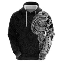 Traditional Polynesian Art Tattoos Hoodie Black Color - Polynesian Pride