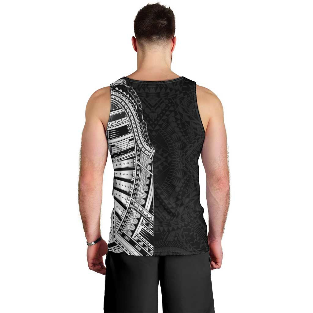 Traditional Polynesian Art Tattoos Men Tank Top Black Color - Polynesian Pride