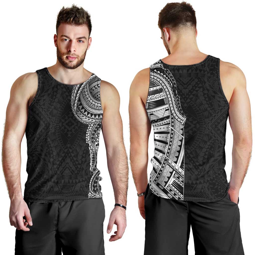Traditional Polynesian Art Tattoos Men Tank Top Black Color - Polynesian Pride