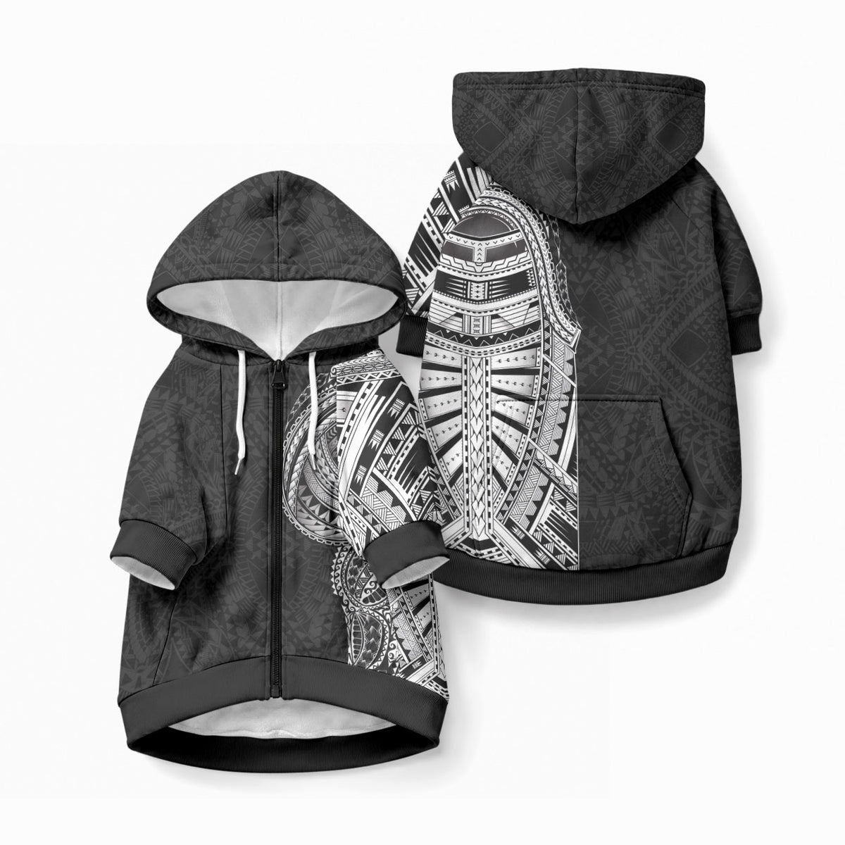 Traditional Polynesian Art Tattoos Pet Hoodie