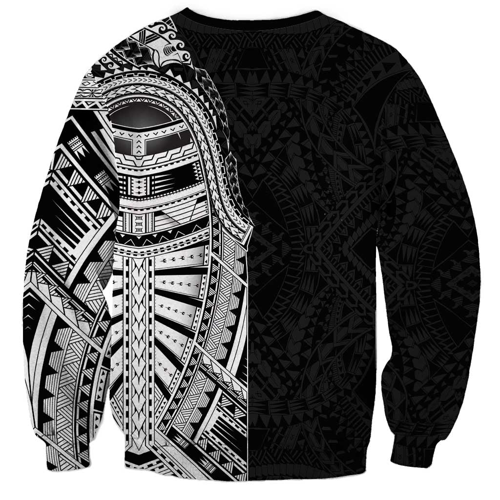 Traditional Polynesian Art Tattoos Sweatshirt Black Color - Polynesian Pride