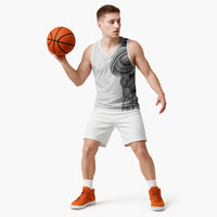 Traditional Polynesian Art Tattoos Basketball Jersey White Color - Polynesian Pride