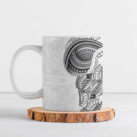 Traditional Polynesian Art Tattoos Ceramic Mug White Color - Polynesian Pride