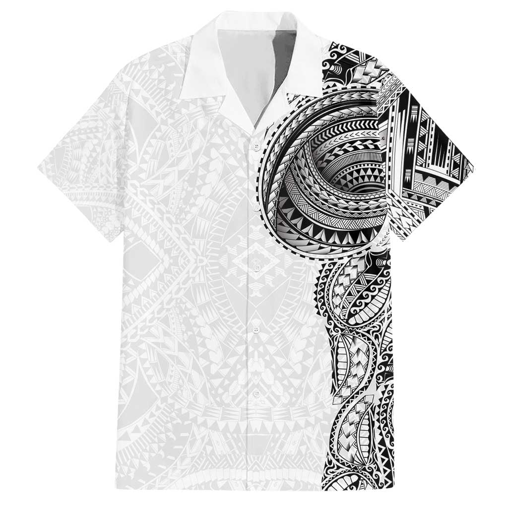Traditional Polynesian Art Tattoos Hawaiian Shirt White Color - Polynesian Pride