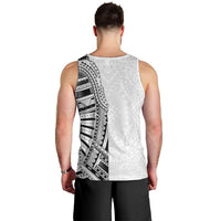 Traditional Polynesian Art Tattoos Men Tank Top White Color - Polynesian Pride