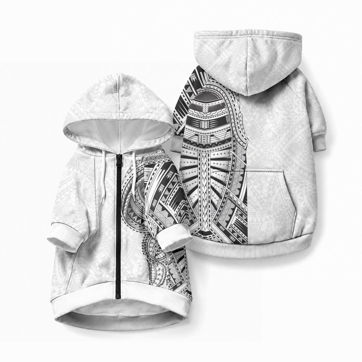 Traditional Polynesian Art Tattoos Pet Hoodie