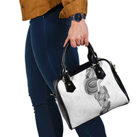 Traditional Polynesian Art Tattoos Shoulder Handbag White Color - Polynesian Pride