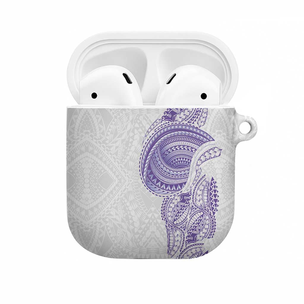 Traditional Polynesian Art Tattoos AirPods Case Purple Color - Polynesian Pride