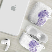 Traditional Polynesian Art Tattoos AirPods Case Purple Color - Polynesian Pride
