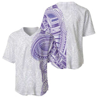 Traditional Polynesian Art Tattoos Baseball Jersey Purple Color - Polynesian Pride