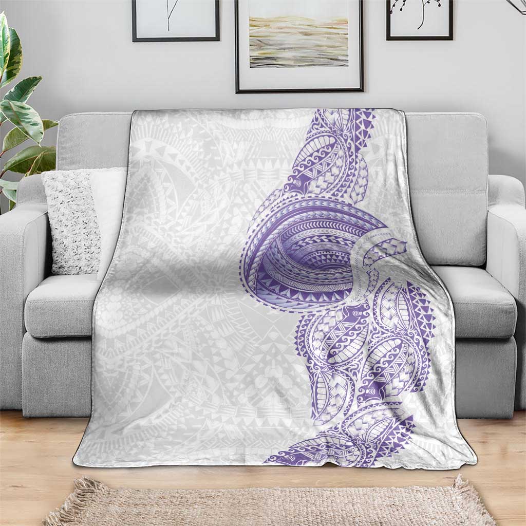 Traditional Polynesian Art Tattoos Blanket Purple Color - Polynesian Pride