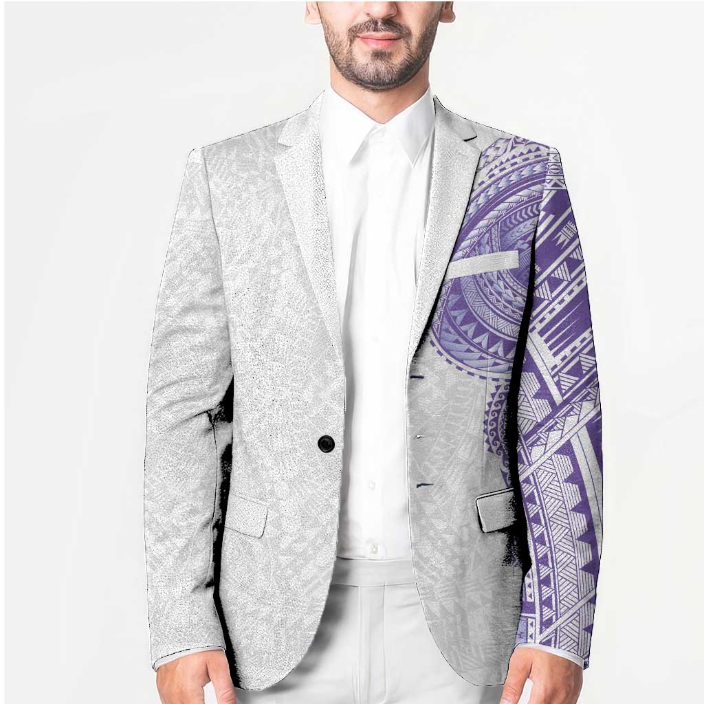 Traditional Polynesian Art Tattoos Blazer Purple Color - Polynesian Pride