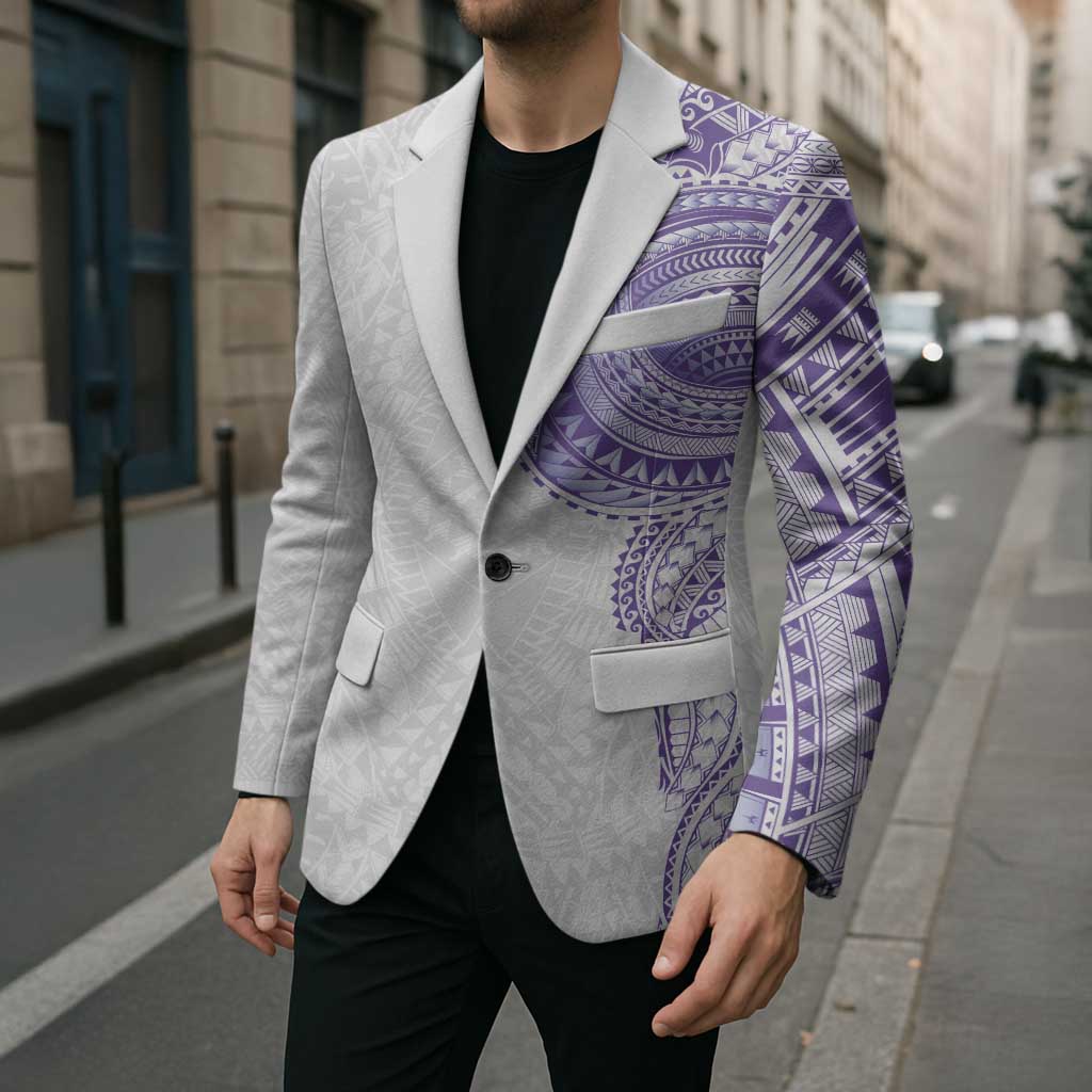 Traditional Polynesian Art Tattoos Blazer Purple Color - Polynesian Pride