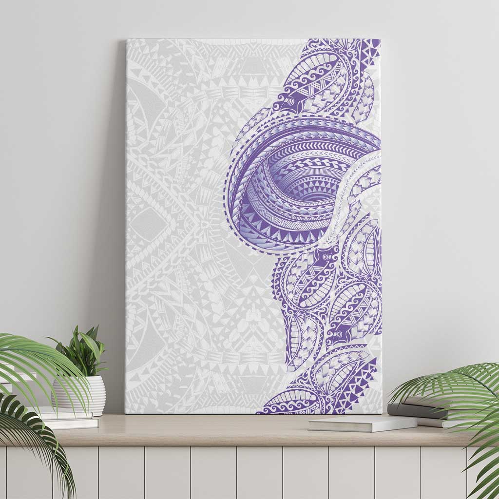 Traditional Polynesian Art Tattoos Canvas Wall Art Purple Color - Polynesian Pride
