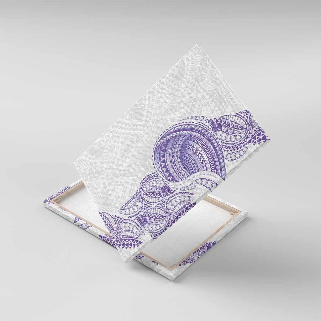 Traditional Polynesian Art Tattoos Canvas Wall Art Purple Color - Polynesian Pride