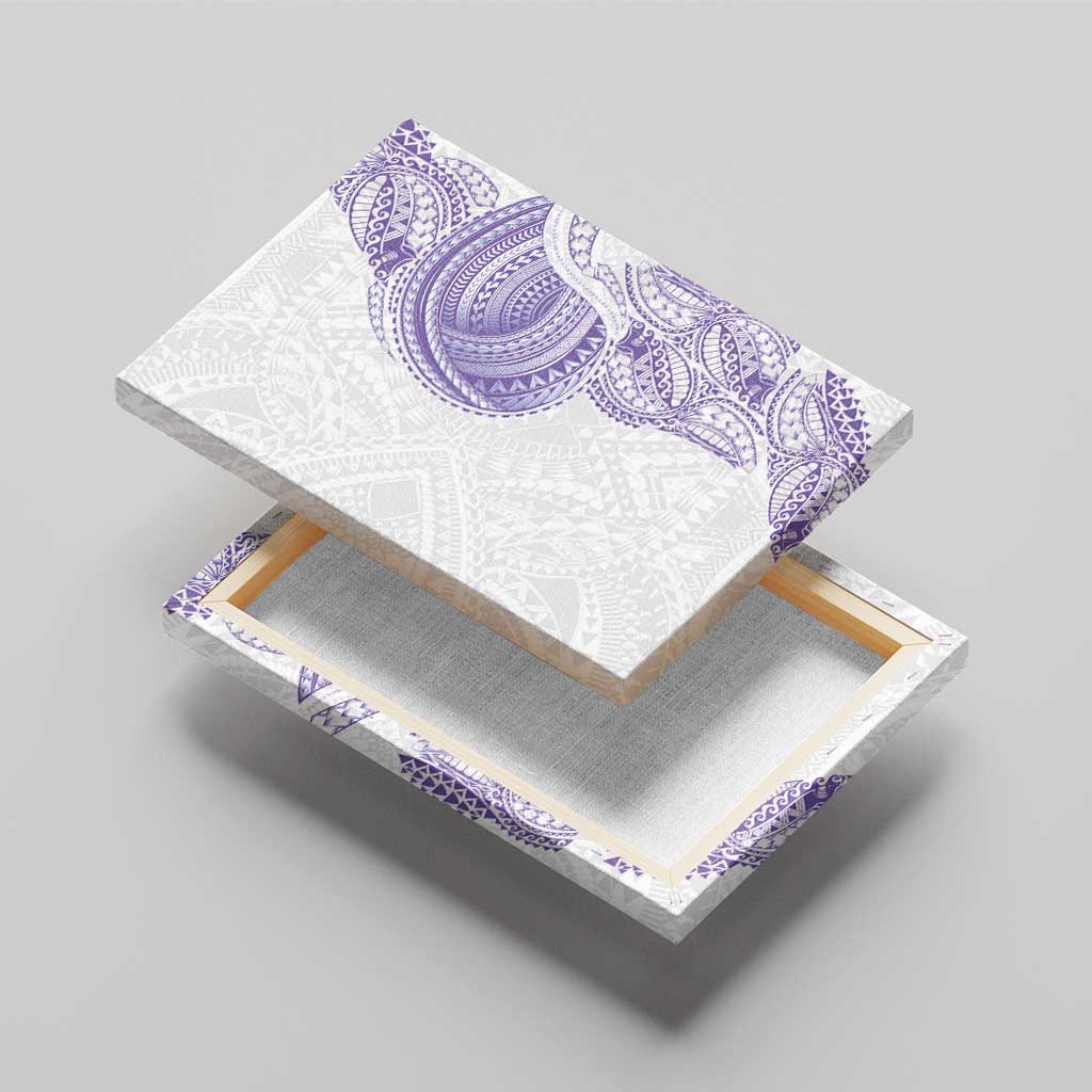 Traditional Polynesian Art Tattoos Canvas Wall Art Purple Color - Polynesian Pride